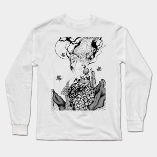 Jpanese kimono girl Long Sleeve T-Shirt